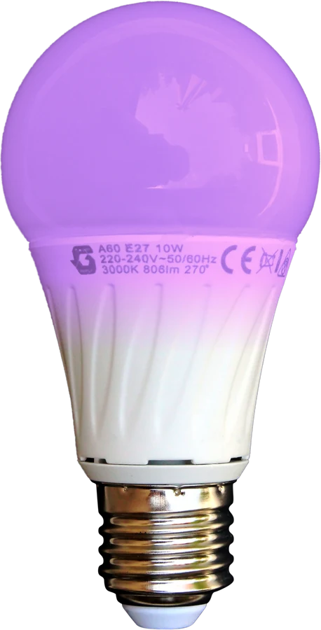 Ampoule connectée Wi‑Fi allumée